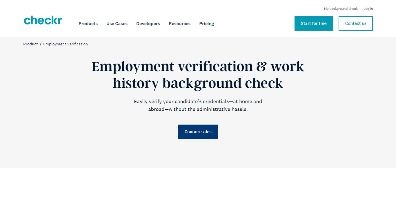Verification of Employment Service | Checkr Background Checks
